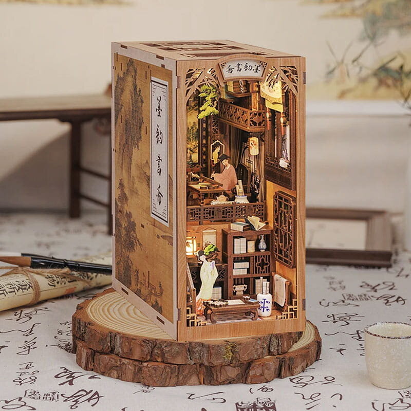 Book Nook miniatyyri talo - Valkoinen Orchid huvimaja - CuteBee hinta ja tiedot | Palapelit | hobbyhall.fi