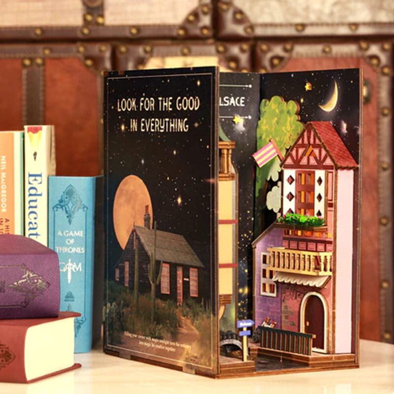 Book Nook miniatyyritalo - Kävely tähtien alla - CuteBee hinta ja tiedot | Palapelit | hobbyhall.fi