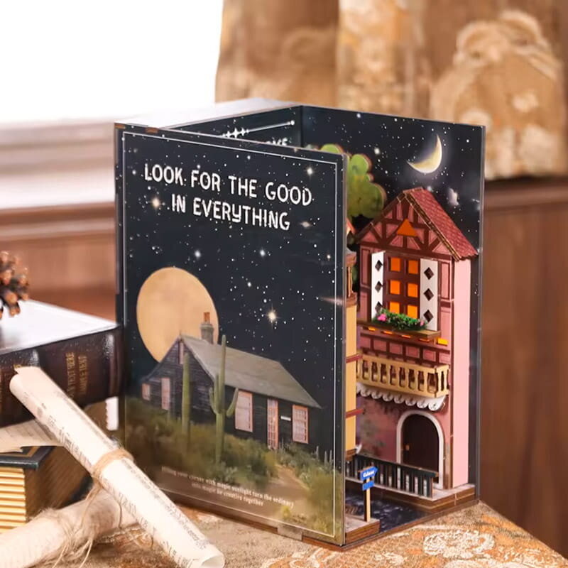 Book Nook miniatyyritalo - Kävely tähtien alla - CuteBee hinta ja tiedot | Palapelit | hobbyhall.fi