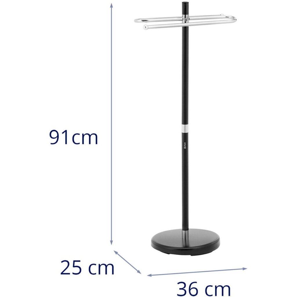 Kylpyhuoneen pyyhekuivain, 3 tankoa, PHYSA TR-91, musta hinta ja tiedot | Kylpyhuonekaapit | hobbyhall.fi