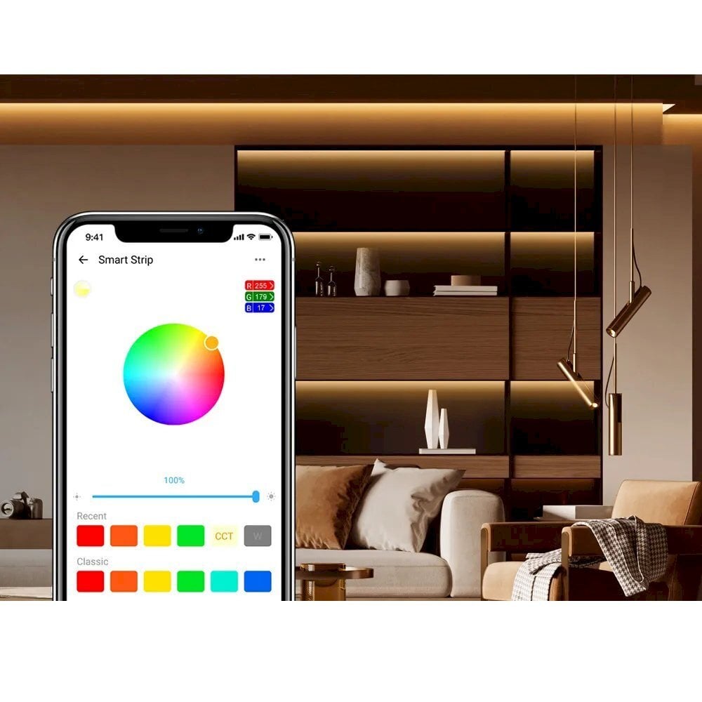 RGB vedenpitävä älykäs LED nauhat kaukosäädin WiFi virtalähde, Sonoff L2-5M1, 5 m. hinta ja tiedot | Älylaitteiden lisätarvikkeet | hobbyhall.fi