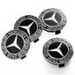 Mercedes keskinapakorkit 75mm 4kpl hinta ja tiedot | Lisätarvikkeet autoiluun | hobbyhall.fi