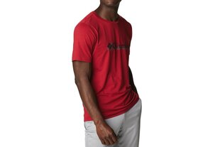 Miesten T-paita Columbia Tech Trail Graphic Tee 1930802678, punainen hinta ja tiedot | Miesten T-paidat | hobbyhall.fi