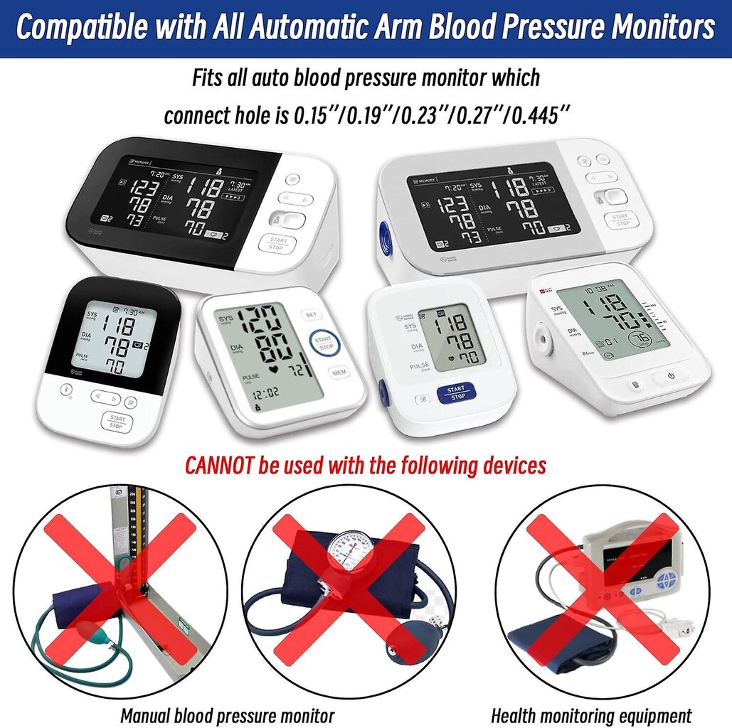Erittäin suuri mansetti, joka on yhteensopiva Omronin 9–21 tuuman (22–53 cm) XL-verenpaineen kanssa, aikuisten ARM BP:n vaihtomansetti isolle käsivarrelle, harmaa hinta ja tiedot | Uimaliivit ja kellukkeet | hobbyhall.fi