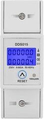 5-80a 230v 50hz yksivaiheinen energiamittari LCD-taustavalo yksivaiheinen energiamittari, Dds015 Din-kiskoon kiinnitetty kWh-mittari, wattikwh-mittari (230v 5-80a 50hz) hinta ja tiedot | Koteloiden lisätarvikkeet | hobbyhall.fi