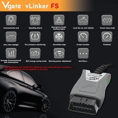 Vgate vLinker FS USB FORScan Ford FEPS MS CAN MIC3322 hinta ja tiedot | Lisätarvikkeet autoiluun | hobbyhall.fi