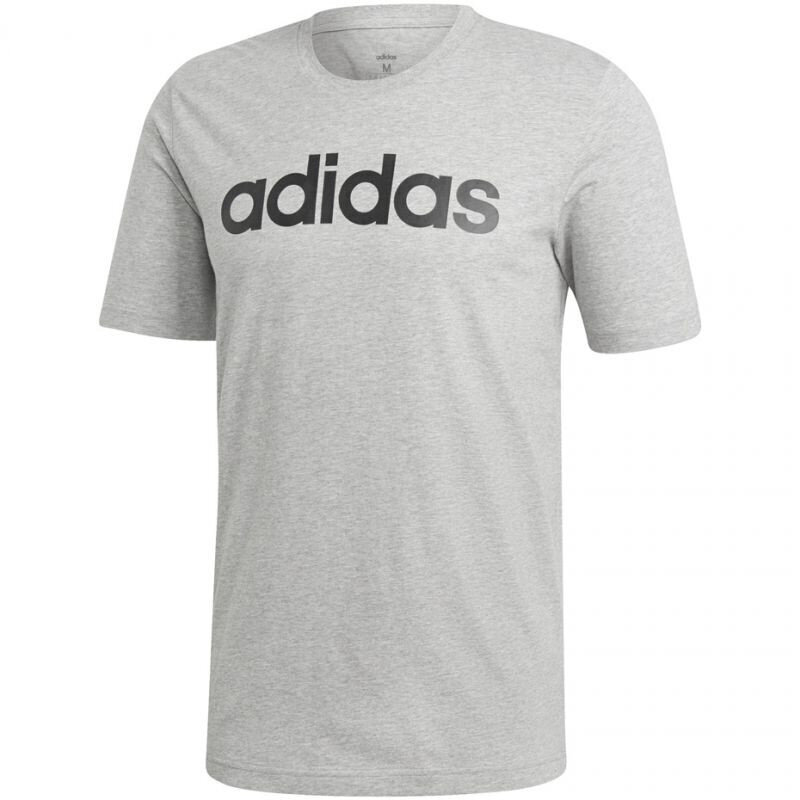 Miesten T-paita Adidas Essentials Linear Tee M DU0409, harmaa hinta ja tiedot | Miesten T-paidat | hobbyhall.fi