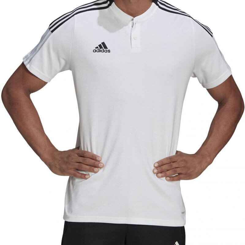 T-paita Adidas Tiro 21 Polo M GM7363, valkoinen hinta ja tiedot | Miesten T-paidat | hobbyhall.fi