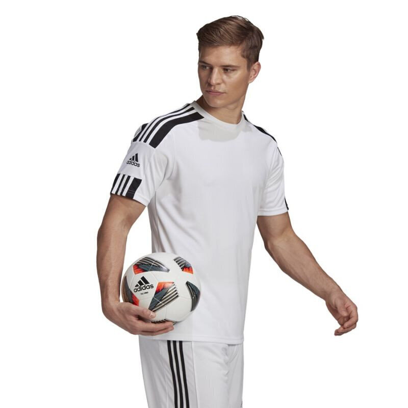 Miesten T-paita Adidas Squadra 21 JSY M GN5723, valkoinen hinta ja tiedot | Miesten T-paidat | hobbyhall.fi