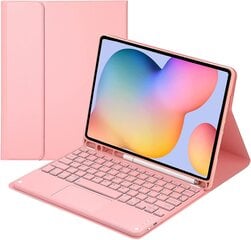 Näppäimistökotelo Samsung Galaxy Tab S6 Lite 10,4 tuumalle 2022/2020, irrotettava Bluetooth-näppäimistö, älykäs ohjauslevy, koko kehon suojakuori S-kynällä hinta ja tiedot | Tablettien kotelot ja muut tarvikkeet | hobbyhall.fi