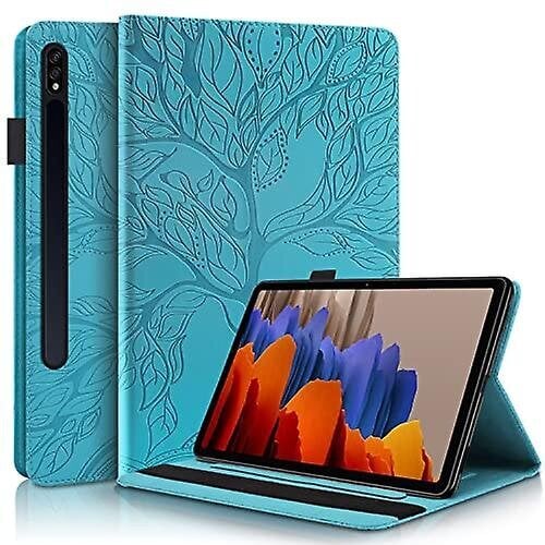 Kotelo Samsung Galaxy Tab S8 2022 & Tab S7 2020 11" Tabletille, Premium Pu-nahkainen folio jalusta korttitelineellä, Pattern Tree Of Life, ohut kevytw