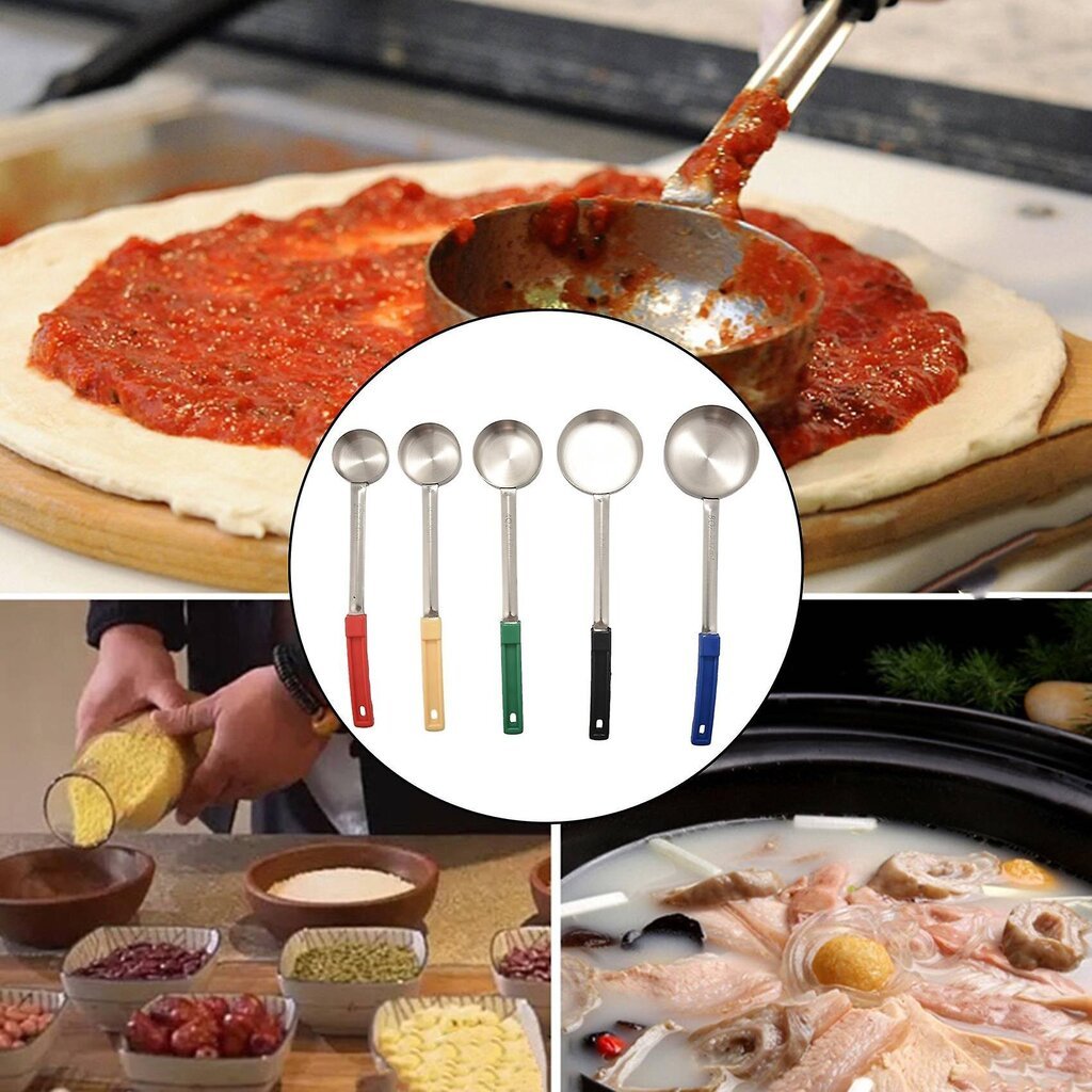 Pizzalevitteen kauhalusikka pitkällä kumikahvalla Kuumaa estävä pizzalevitteen kauha, mittakeitto S hinta ja tiedot | Keittiövälineet | hobbyhall.fi