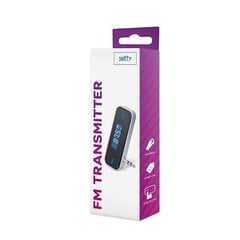 FM-lähetin Setty TFM-01, 3,5 mm, akku 300mAh, musta hinta ja tiedot | FM-lähettimet ja -sovittimet | hobbyhall.fi