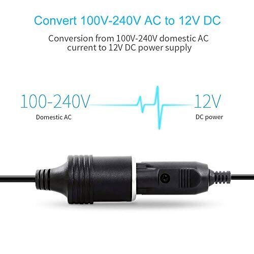 Digit.tail Verkko Tasasuuntaaja Virtalähteen jännitteen muunnin Converter 220v / 230v / 240v - 12V / 10A (120W) Auton savukkeensytyttimen taajuusmuuttajan AC / DC-sovitin auton coolbox navi hinta ja tiedot | Muuntimet ja invertterit | hobbyhall.fi