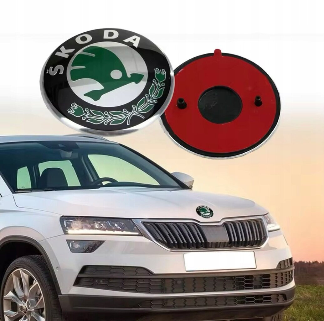 SKODA-merkki 90 mm hinta ja tiedot | Lisätarvikkeet autoiluun | hobbyhall.fi