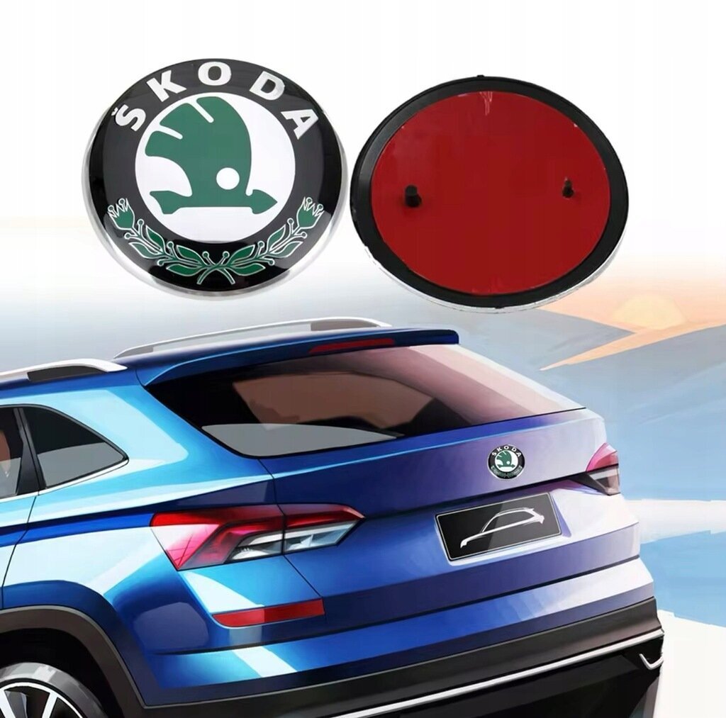 SKODA-merkki 90 mm hinta ja tiedot | Lisätarvikkeet autoiluun | hobbyhall.fi