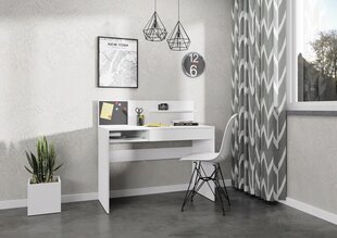 Työpöytä Belsi, 110 x 50 x 103 cm, valkoinen hinta ja tiedot | Tietokonepöydät ja työpöydät | hobbyhall.fi