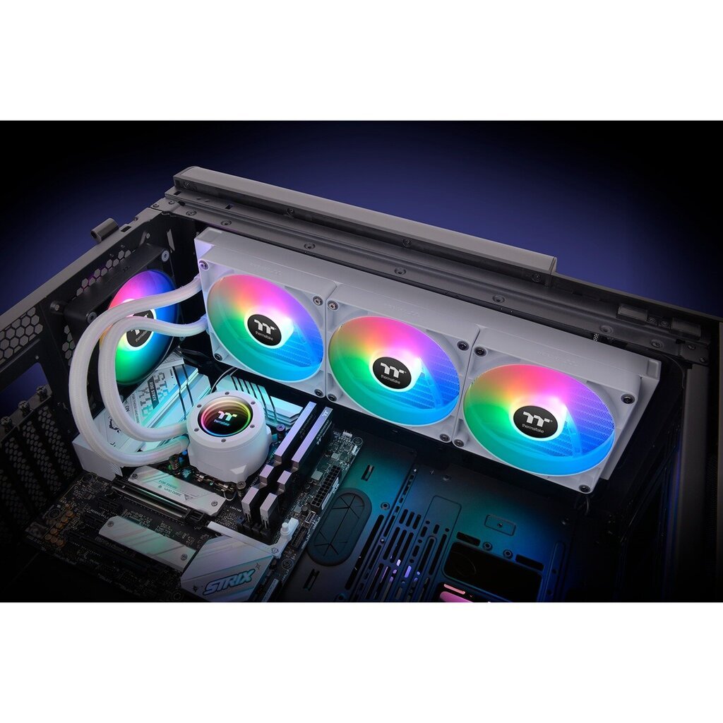 Thermaltake TH420 V2 ARGB Sync All-In-One Liquid Cooler Snow Edition, vesijäähdytys hinta ja tiedot | Vesijäähdytystarvikkeet | hobbyhall.fi