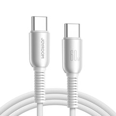 Kaapeli USB JJoyroom S-A51 USB-C to USB-C 60W 1.2m vaaleanharmaa hinta ja tiedot | Puhelinkaapelit | hobbyhall.fi