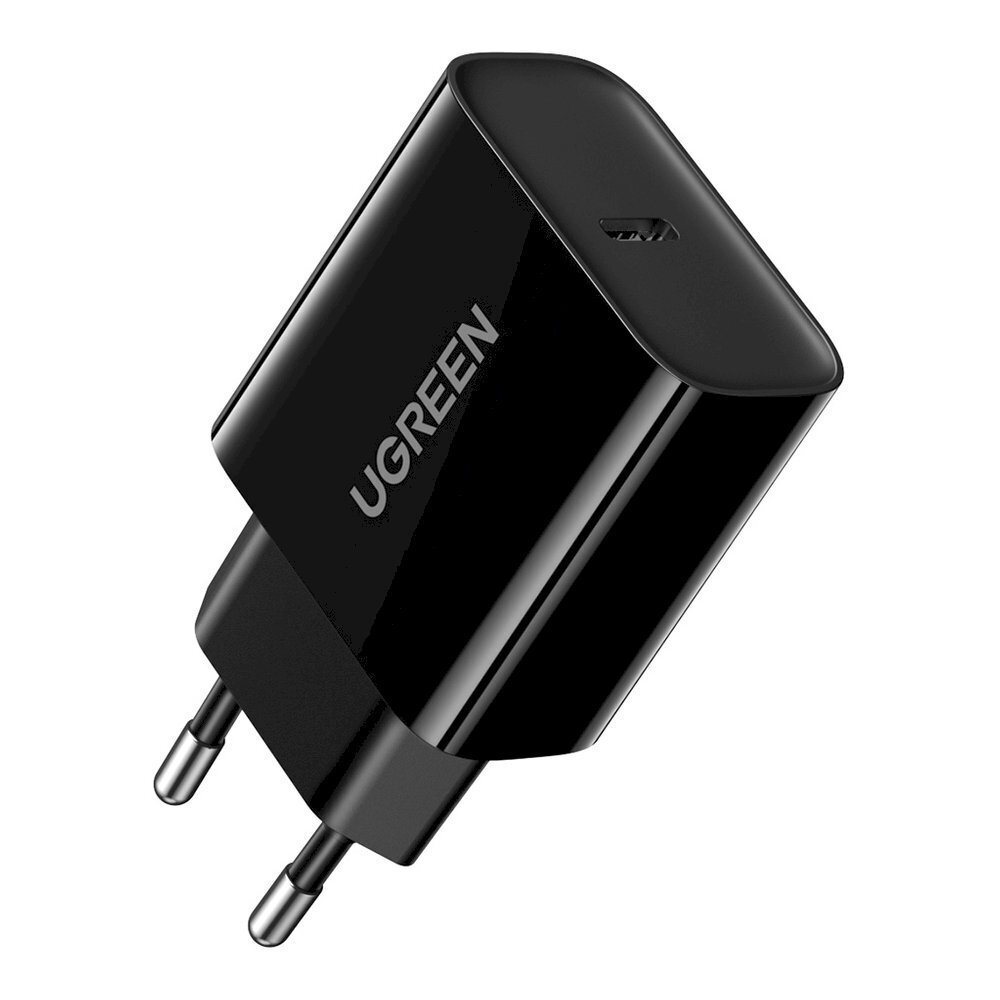 Puhelinlaturi, Ugreen, USB-C , 20 W., Power Delivery, musta hinta ja tiedot | Varavirtalähteet | hobbyhall.fi