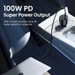 Autolaturi, Ugreen CD2931, 2 x USB-C, PD ja 1x USB-A, 130 W., musta hinta ja tiedot | Varavirtalähteet | hobbyhall.fi