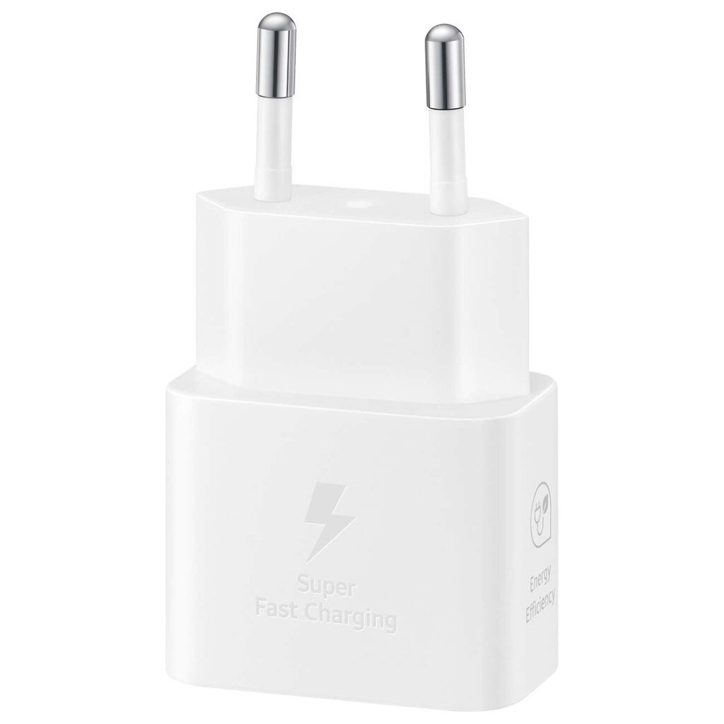 Verkkolaturi USB-C-kaapelilla, Samsung GaN 25 W. SFC, valkoinen hinta ja tiedot | Varavirtalähteet | hobbyhall.fi