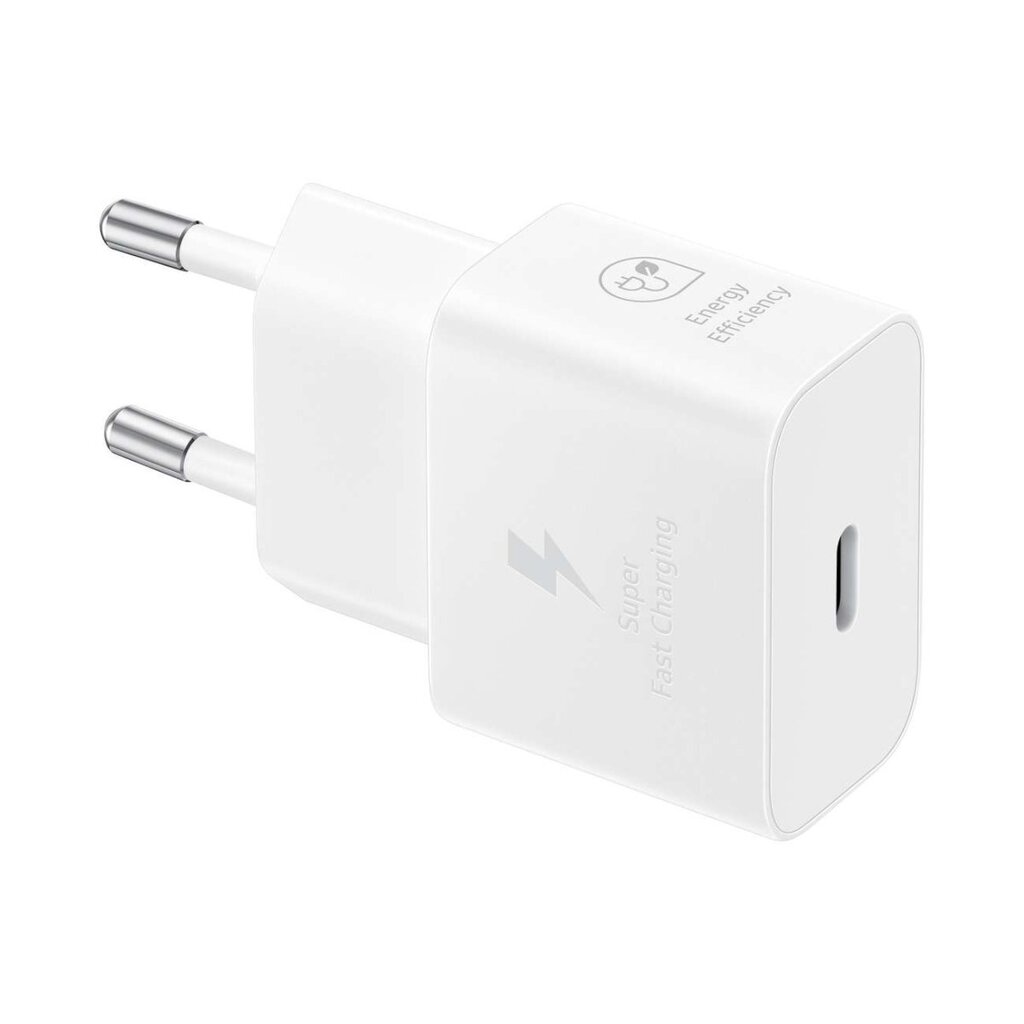 Verkkolaturi USB-C-kaapelilla, Samsung GaN 25 W. SFC, valkoinen hinta ja tiedot | Varavirtalähteet | hobbyhall.fi