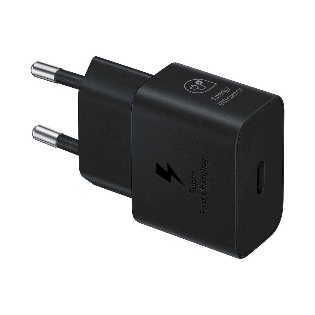 Verkkolaturi USB-C-kaapelilla, Samsung GaN 25 W. SFC, musta hinta ja tiedot | Varavirtalähteet | hobbyhall.fi