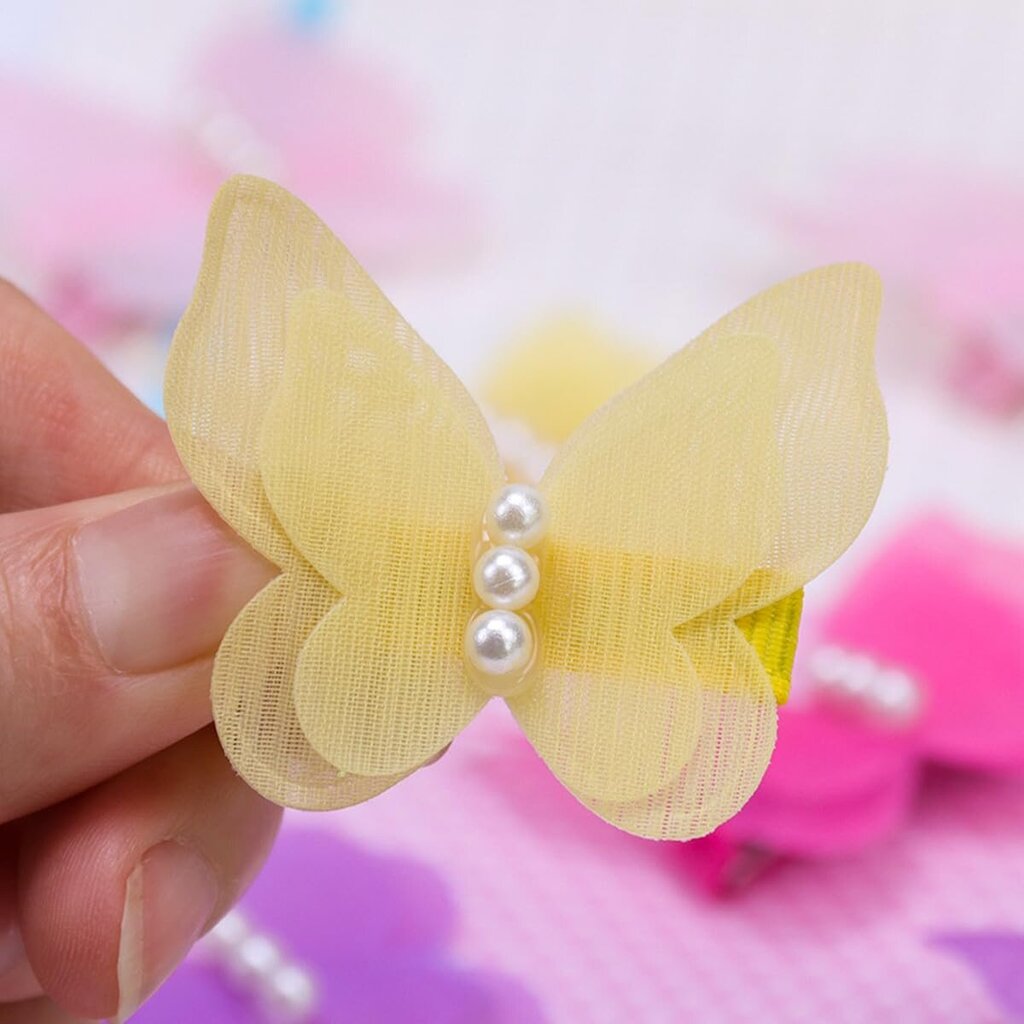 10 kpl lemmikkieläinten hiustarvikkeita, Butterfly Pearl -hiusklipsit tytöille kissoille ja koirille, hoitoon tarvittavat rusetin kiinnikkeet hinta ja tiedot | Pehmolelut | hobbyhall.fi