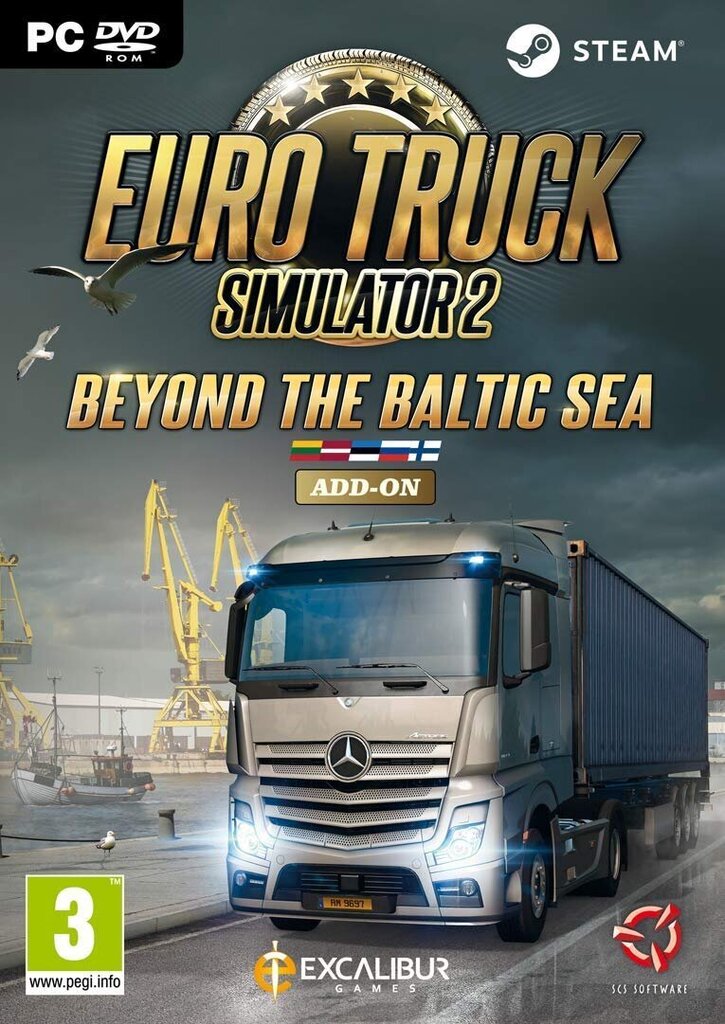 PC-peli Euro Truck Simulator 2: Beyond the Baltic Sea, 5055957701871 hinta ja tiedot | Tietokone- ja konsolipelit | hobbyhall.fi