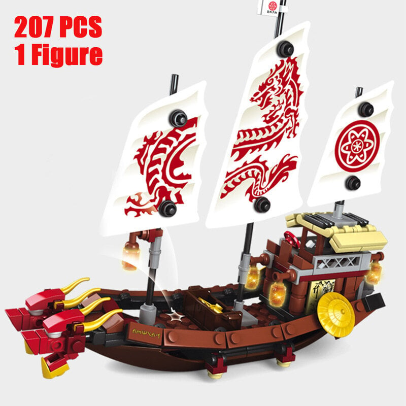 Moc Ninja Legacy Destiny's Bounty-vene Laiva Purjehdus Rakennuspalikat Sarja Tiilet Klassinen Elokuva Malli Lapset Lelut Pojat Lapsille Lahjat hinta ja tiedot | Palapelit | hobbyhall.fi