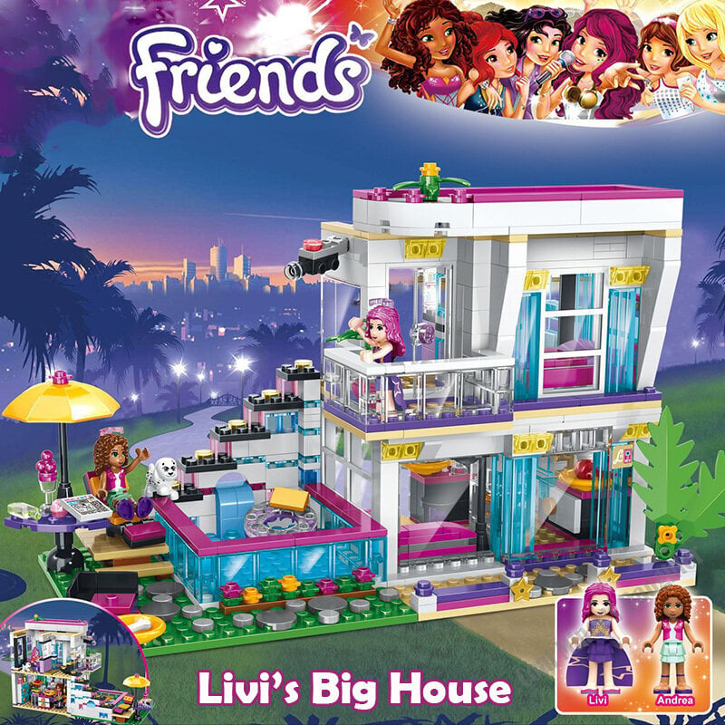 760 kpl Poptähti Livin talorakennuspalikka, joka on yhteensopiva 41135 Friends for Girls -figuurien kanssa tiilet opetuslelut lapsille hinta ja tiedot | Palapelit | hobbyhall.fi