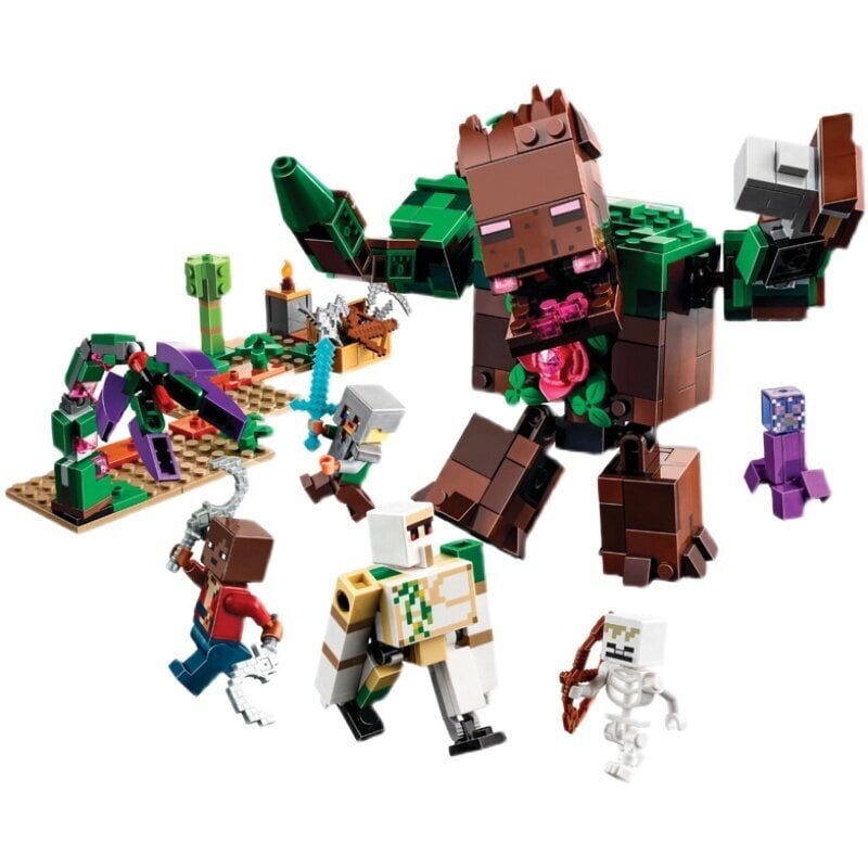 2022 Bricks Yhteensopiva 21176 My World kanssa 501kpl Jungle Abomination Rakennuspalikat Lelut pojille Joululahjat hinta ja tiedot | Palapelit | hobbyhall.fi