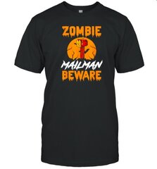 Zombie Mailman Beware Halloween T-Shirt hinta ja tiedot | Miesten T-paidat | hobbyhall.fi