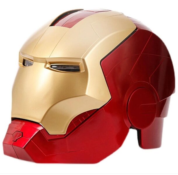 Lasten koko Marvel Avengers Iron Man kypärä Cosplay 1:1 Light Led Ironman naamio PVC Toiminta kuva lelu