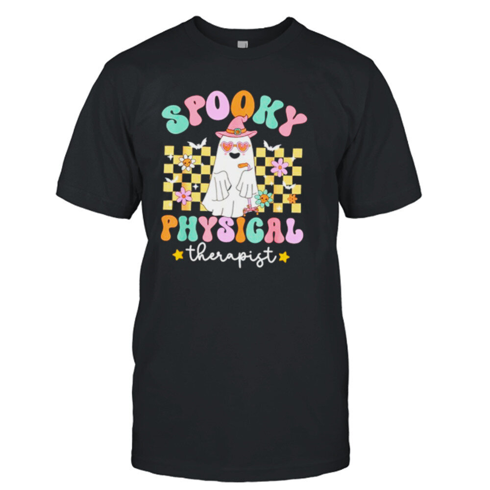 Spooky Physical Therapist Halloween PT Cute Ghost DPT shirt hinta ja tiedot | Miesten T-paidat | hobbyhall.fi