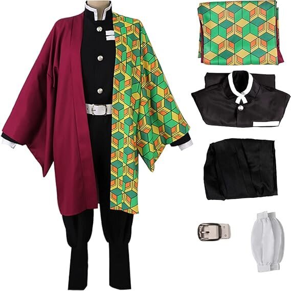 Viitta Kamado Tanjirou Tomioka Giyuu Kochou Shinobu Kimono-asusetti Cosplay Halloween -asu hinta ja tiedot | Naamiaisasut | hobbyhall.fi