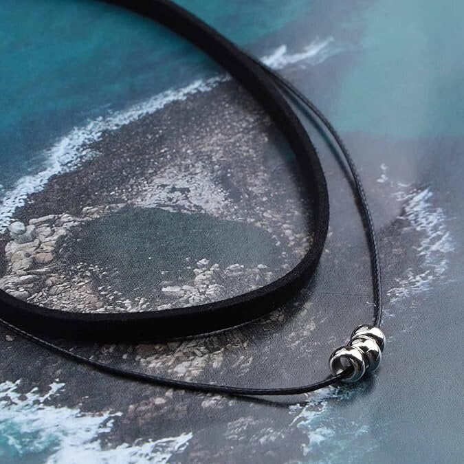 Boho Layered Black Leather Rope Choker kaulakoru | Goottilainen mokkanahka kaulakoru | Muotikorut naisille ja tytöille hinta ja tiedot | Kaulakorut | hobbyhall.fi