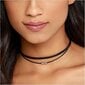 Boho Layered Black Leather Rope Choker kaulakoru | Goottilainen mokkanahka kaulakoru | Muotikorut naisille ja tytöille hinta ja tiedot | Kaulakorut | hobbyhall.fi