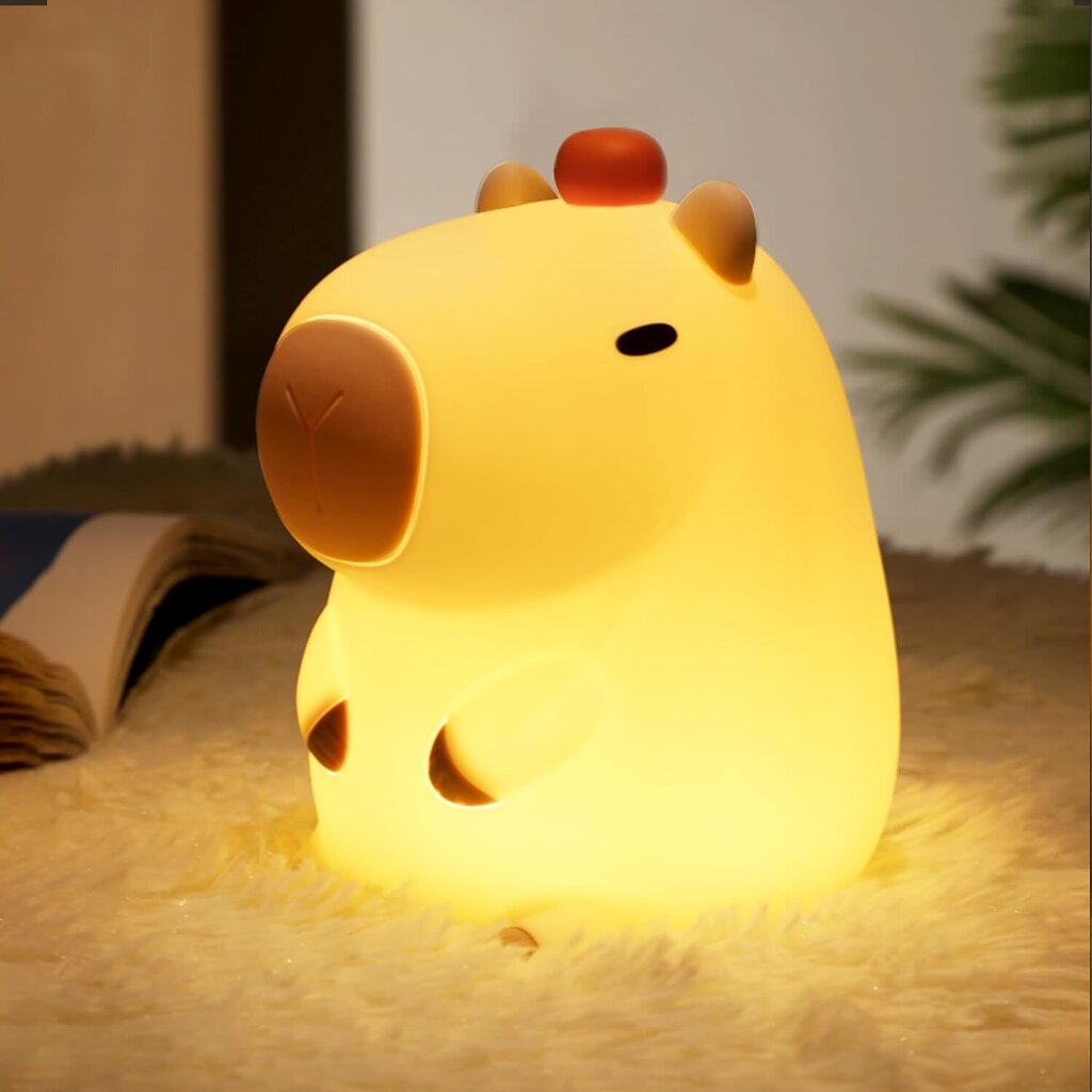 Capybara LED-kosketusyövalo, pehmeä silikoni hinta ja tiedot | Pöytävalaisimet | hobbyhall.fi