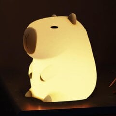 Capybara-yövalo, pehmeä silikoni, kannettava, USB-ladattava kosketusvalaisin hinta ja tiedot | Pöytävalaisimet | hobbyhall.fi