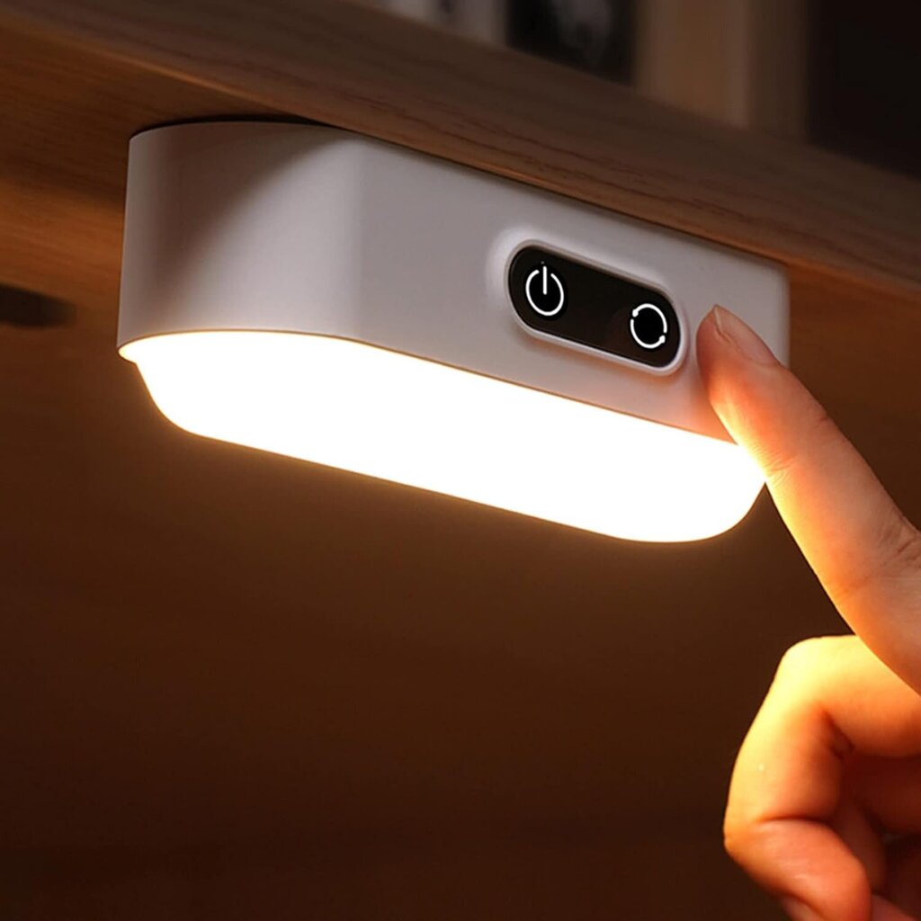 LED-kosketushimmennettävä kaapin alla 5 valoväriä USB-ladattava kaappivalaistus keittiön valaisin 2000mAh kaappivalo magneetilla hinta ja tiedot | Pöytävalaisimet | hobbyhall.fi