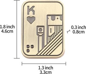 Metalliset pokerisormi-liukusäätimet stressiä lievittävät lelut aikuisille, toimistokorttilelut, pöytälelut (K, kupari) hinta ja tiedot | Lautapelit ja älypelit | hobbyhall.fi