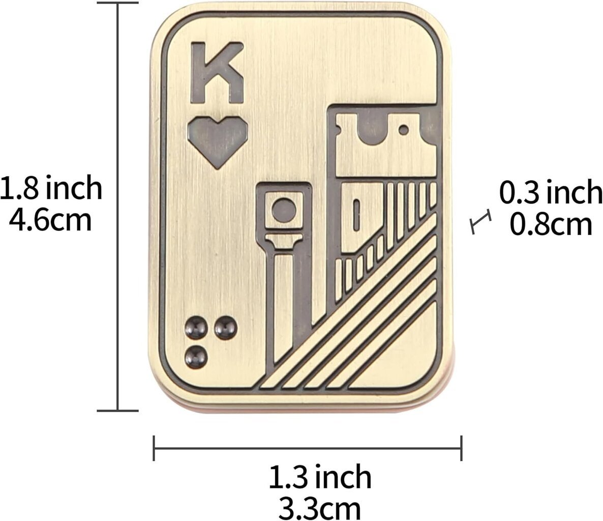 Metalliset pokerisormi-liukusäätimet stressiä lievittävät lelut aikuisille, toimistokorttilelut, pöytälelut (K, kupari) hinta ja tiedot | Lautapelit ja älypelit | hobbyhall.fi