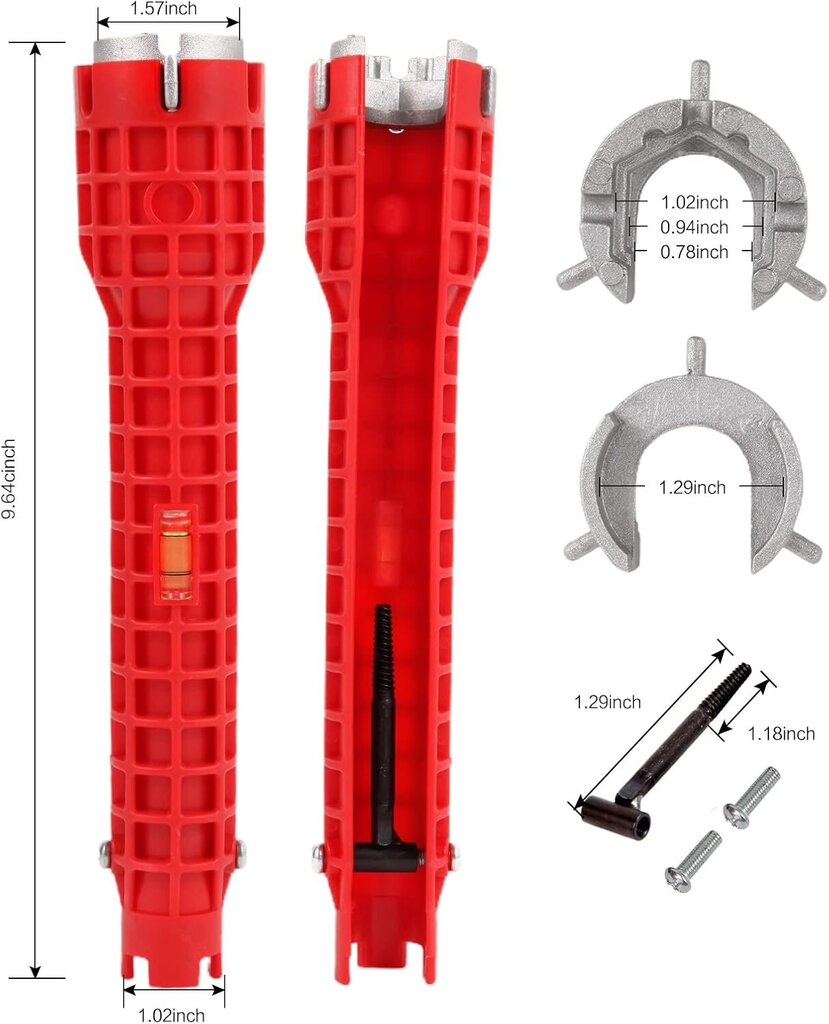 8 in 1 -monitoimialtaan jakoavain – hanan ja pesualtaan asennustyökalu, putkityötyökalu, sopii kylpyammeen tyhjennykseen ja irrotusmuttereihin hinta ja tiedot | Monitoimityökalut ja veitset retkeilyyn | hobbyhall.fi