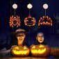 Halloween-ulkovalot, Halloween-ikkunavalot imukupilla, akkukäyttöiset oranssit valot Halloween-juhlien sisustukseen sisätiloissa 1 pakkaus hinta ja tiedot | Juhlakoristeet | hobbyhall.fi