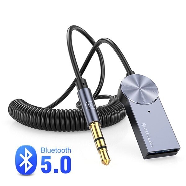 Aux-Bluetooth-sovittimen dongle-kaapeli autoon 3,5 mm:n liitin