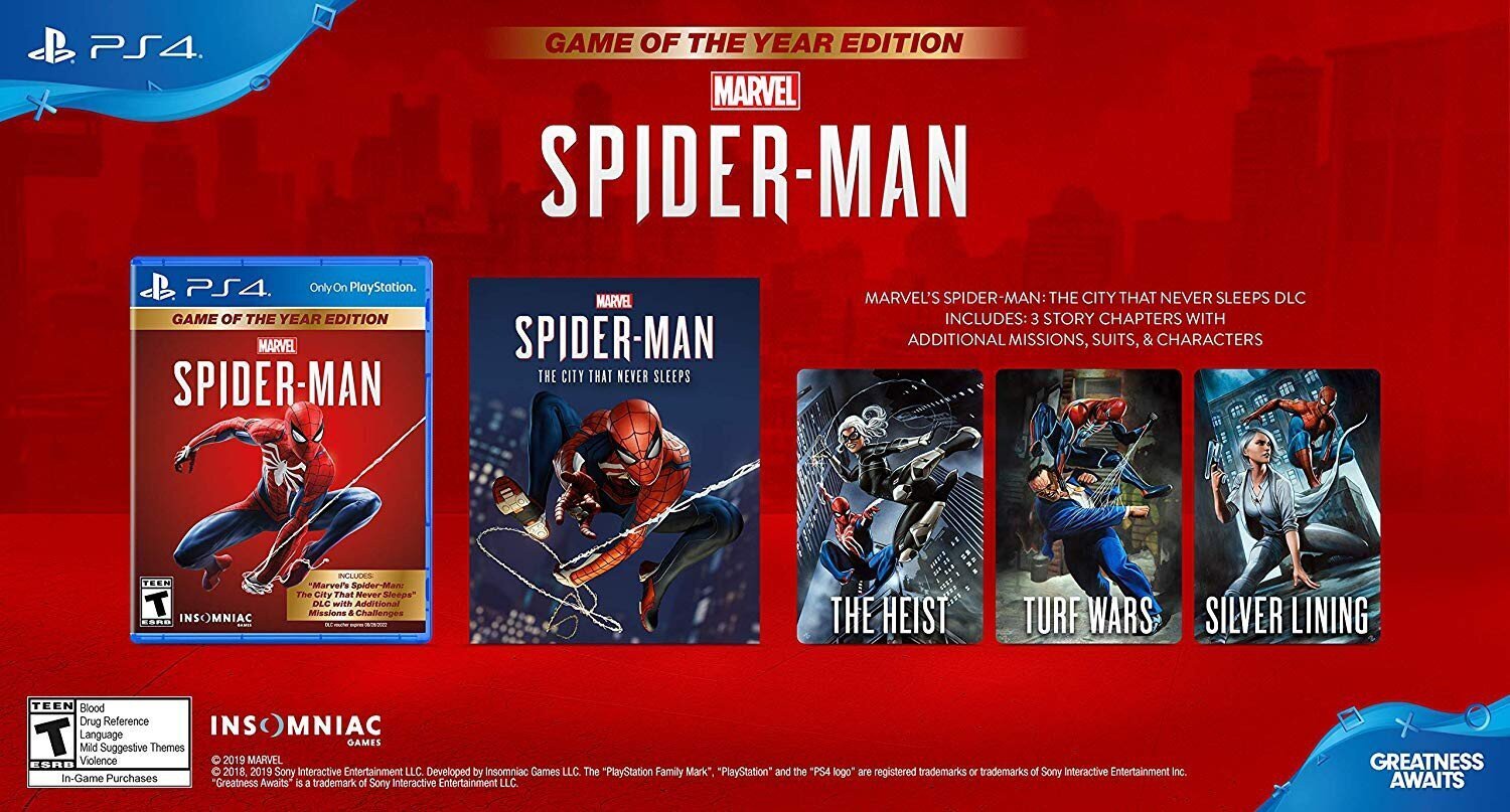 PlayStation 4 peli : Marvel's Spider-Man GOTY Edition incl. Russian Audio hinta ja tiedot | Tietokone- ja konsolipelit | hobbyhall.fi