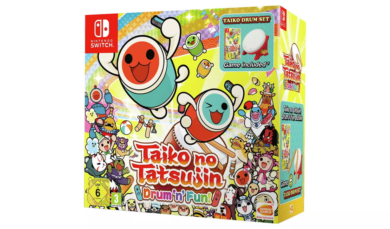 Nintendo Switch peli Taiko no Tatsujin: Drum 'n' Fun! Bundle incl. Taiko Drum Set hinta ja tiedot | Tietokone- ja konsolipelit | hobbyhall.fi