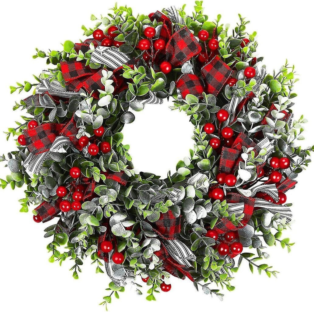 Jouluseppele Door Wreath Jouluseppele Door Wall Wreath Joulukoristeita hinta ja tiedot | Joulukuuset ja kranssit | hobbyhall.fi